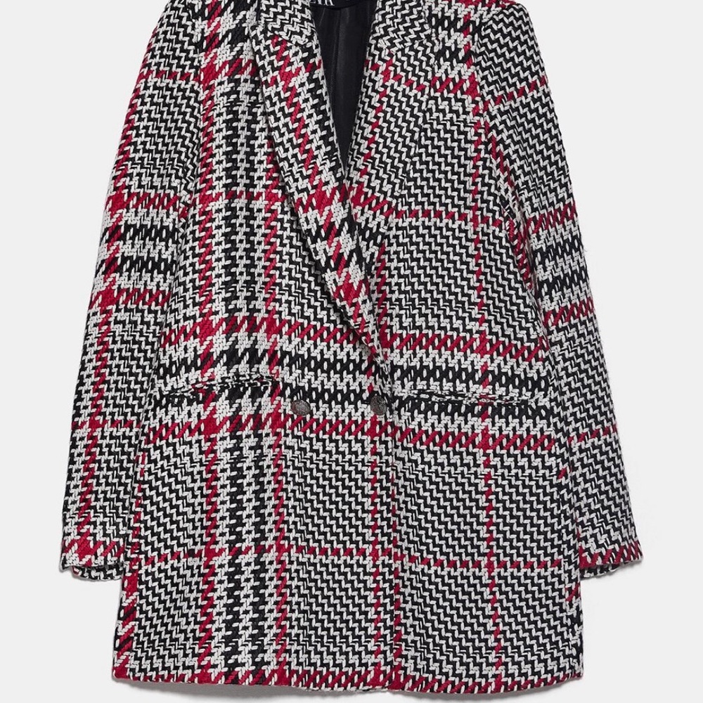 Zara plaid blazer